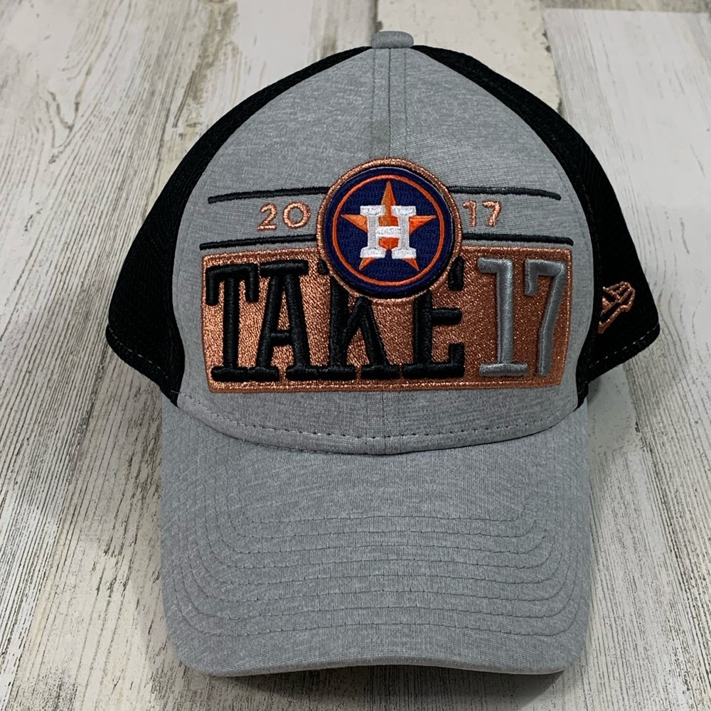 Houston Astros 2017 Postseason ON FIELD HAT New Era Hat Cap adjustable.